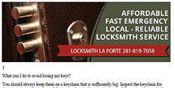 FAQs in La Porte - Click here to download